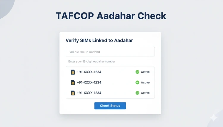 TAFCOP Aadhar Check